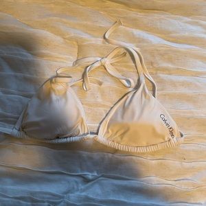 Calvin Klein White Bikini Top